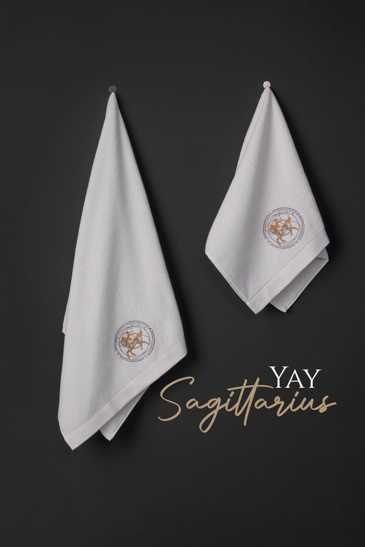Luxury Microcotton Horoscope Embroidered Towel Set – Soft & Durable