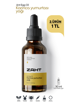 ZAHT Karınca Yumurtası Yağı 30 Ml %100 Doğal – Tüy Azaltıcı, Epilasyon Sonras...