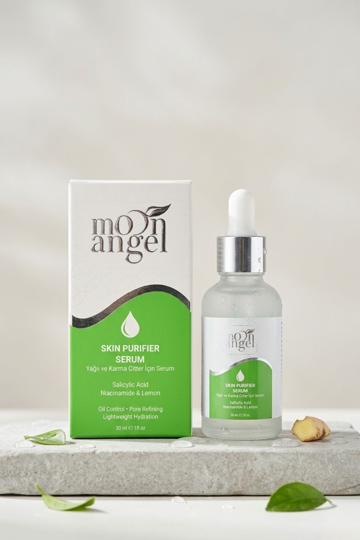 Skın Purıfıer Serum 30 ml Yağlı ve Karma Ciltler İçin Yağ Dengeleyici & Gözenek Sıkılaştırıcı Yüz Serumu (Salisilik Asit + Niacinamide) — görsel 3