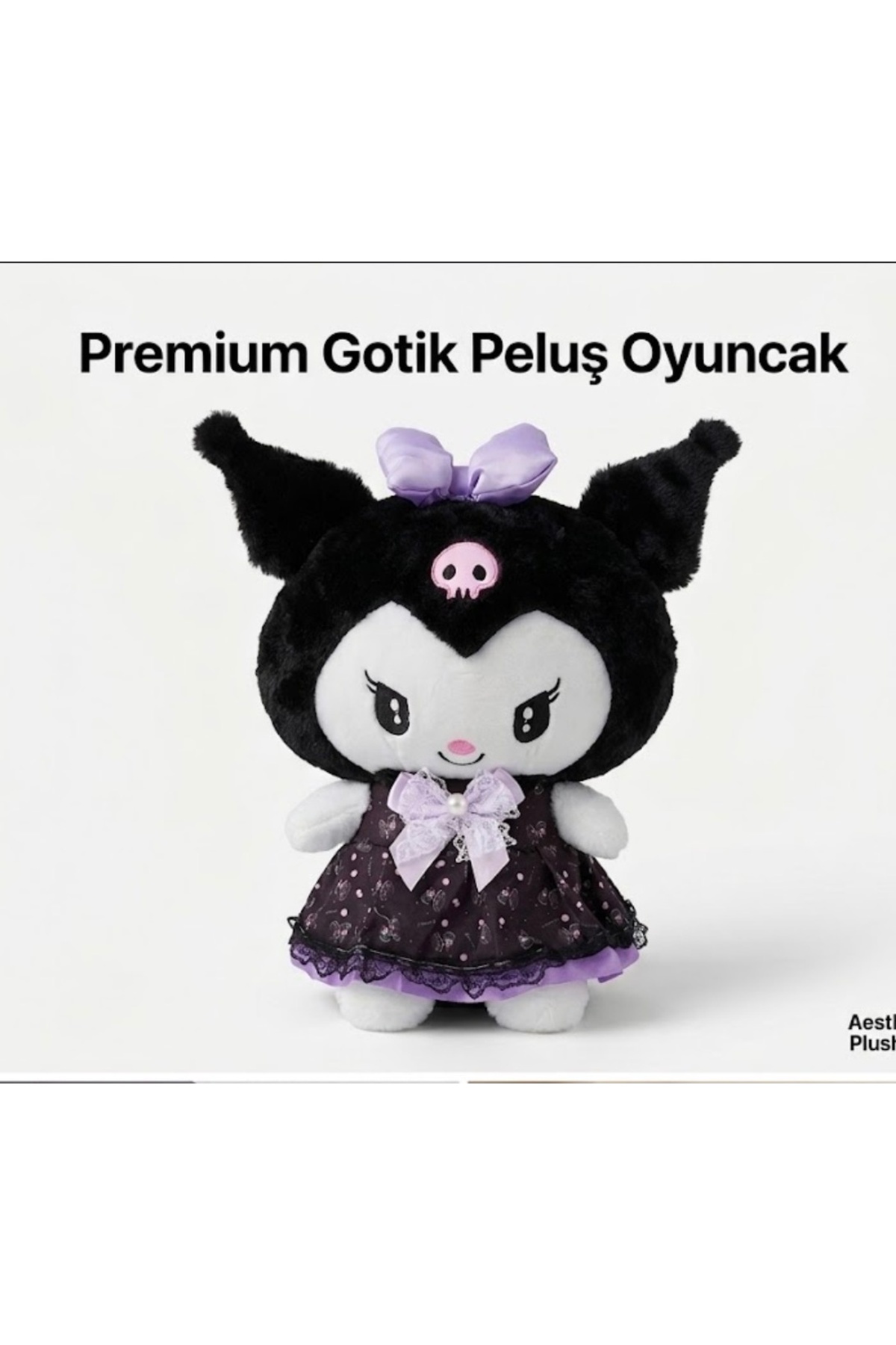 seyuse Kuromi Peluş Oyuncak 35 Cm Doğum Günü Hediye Uyku Kız Bebek