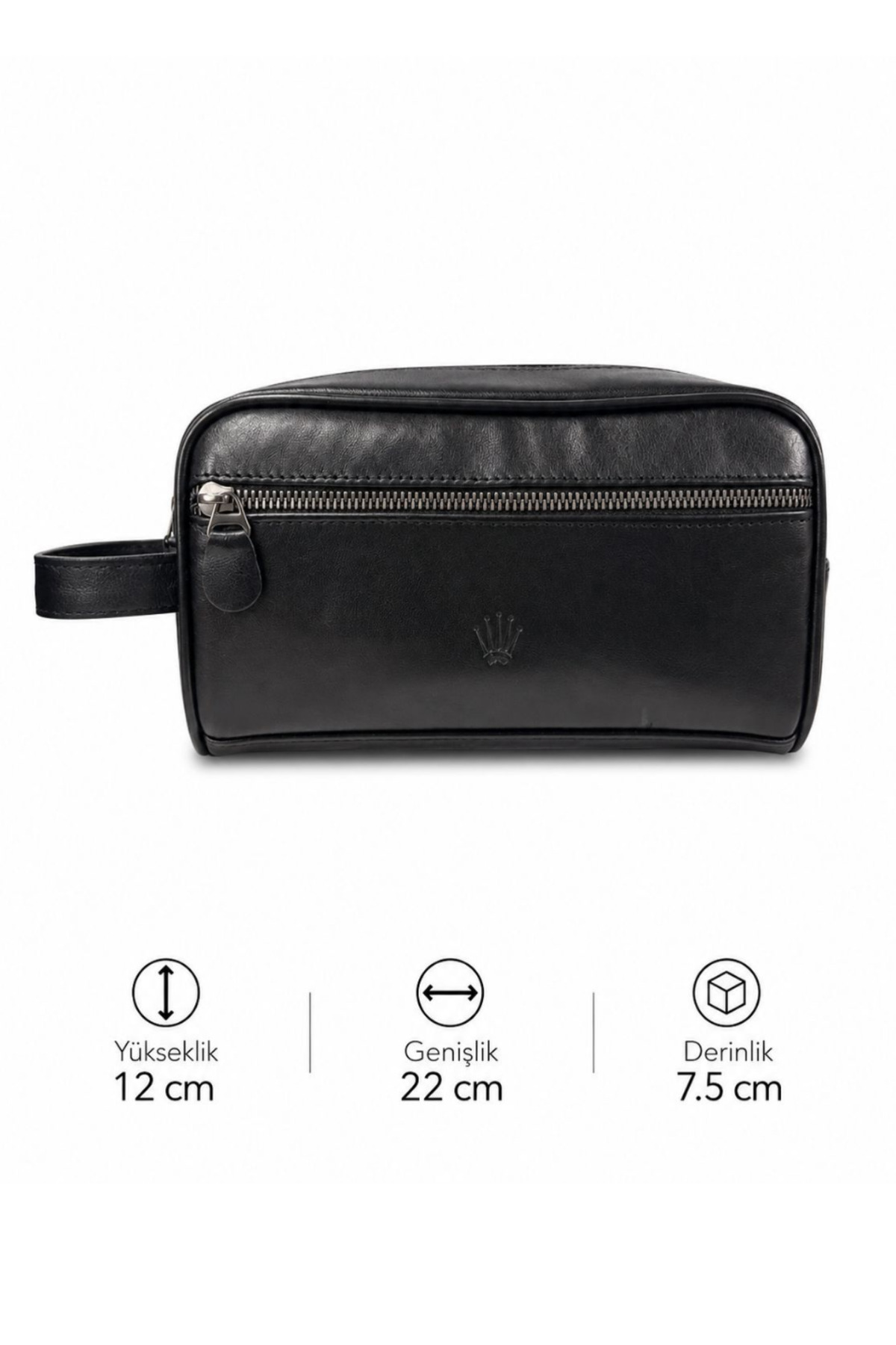 WATCHOFROYAL Verev Black Hakiki Deri El Çantasi görsel 3