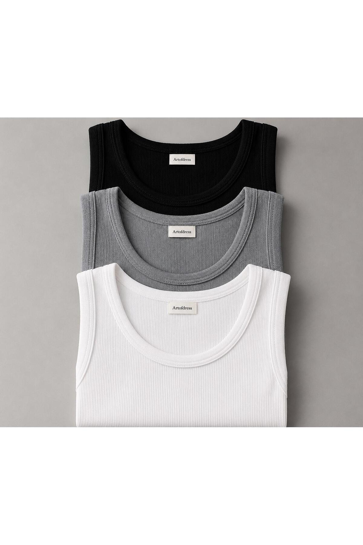 art of dress Erkek 3lü Halter Yaka Likralı Kaşkorse Sporcu Atlet