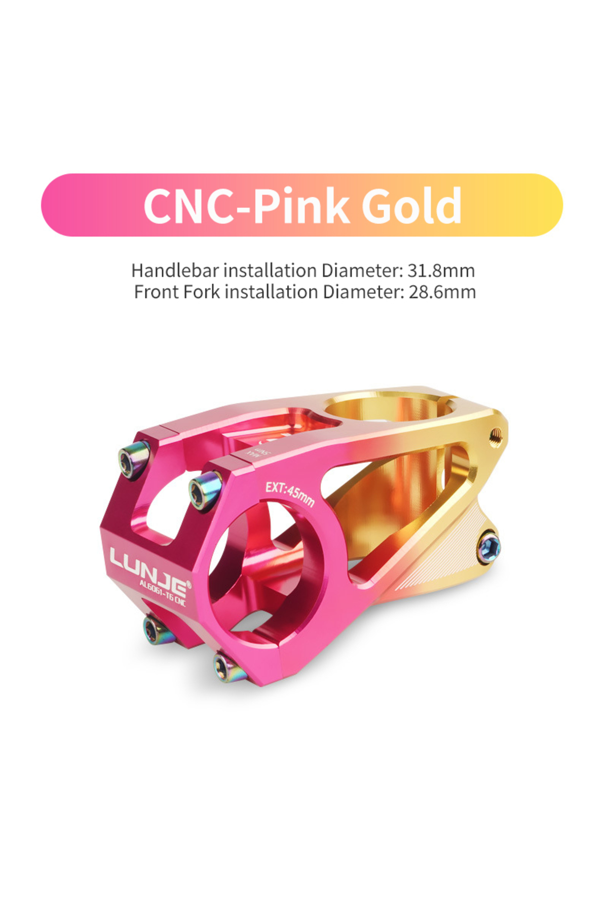 Pembe Gold Lunje Gidon Boğazı 31.8 Mm