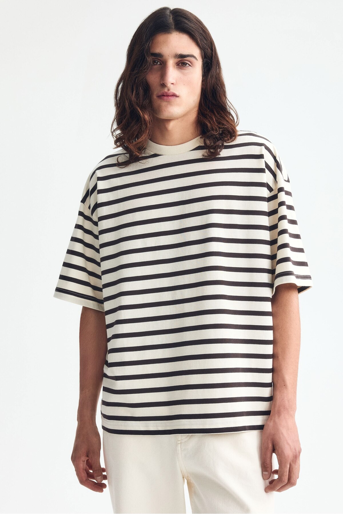 H&M Pamuklu Tişört Oversized Fit görsel 2