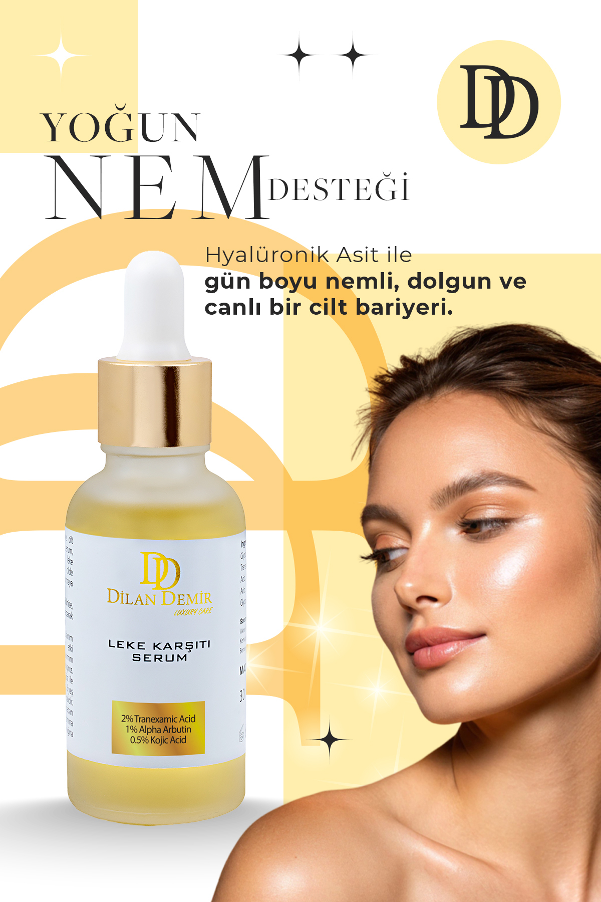Cilt Bakım Serumu Ton Eşitleyici, Aydınlık Görünüm Destekleyici 30 ml — Dl01 — تصویر 7 از 7