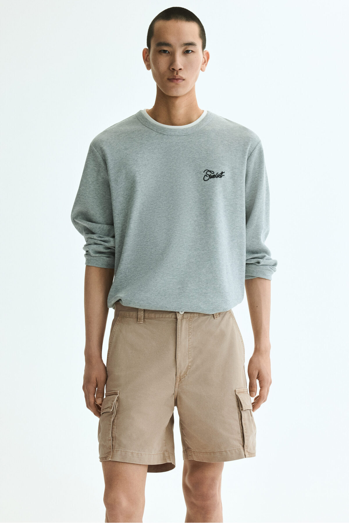 شلوارک کارگو مدل Relaxed Fit اچ اند ام شلوارک برمودا H&M