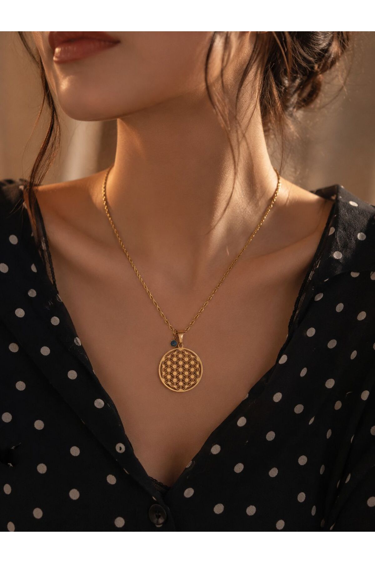 Flower of Life Wish Necklace (60cm)