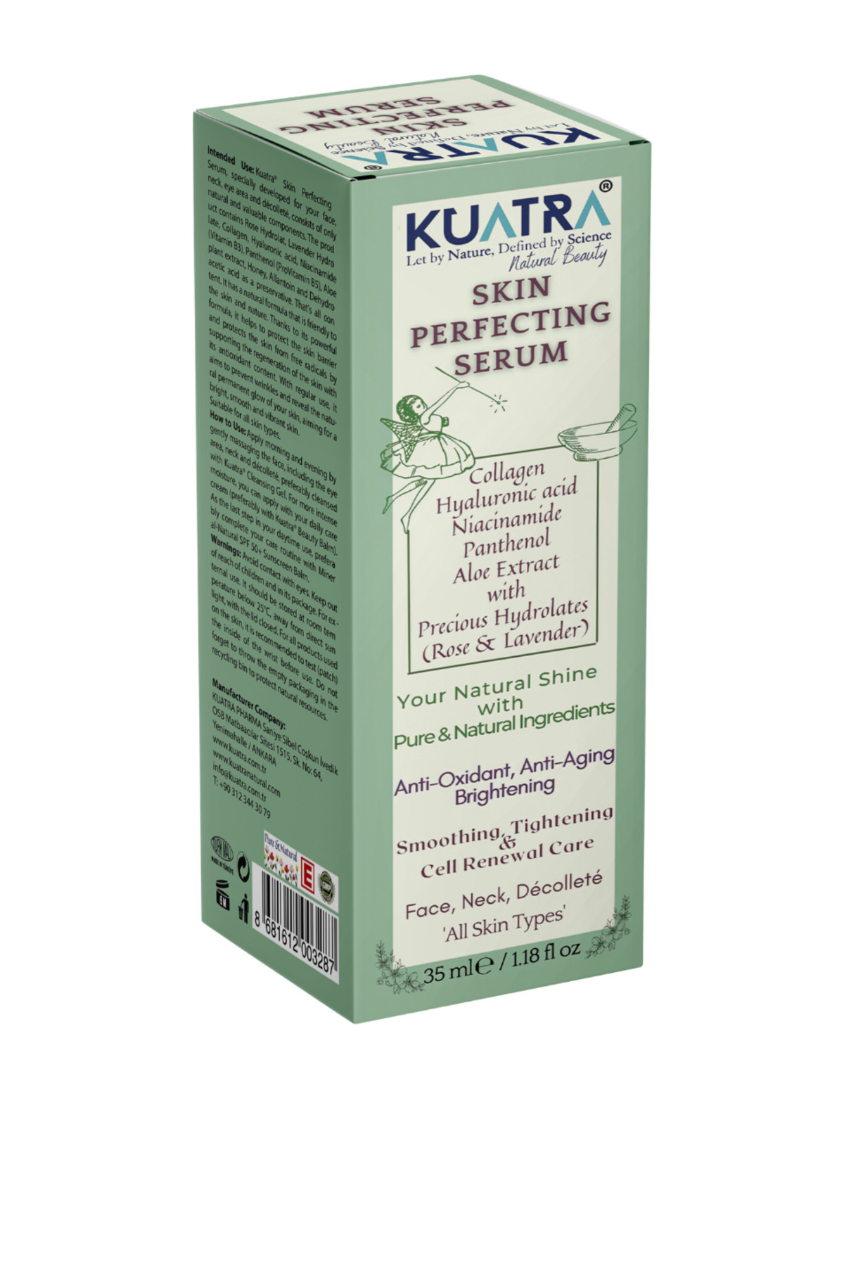 KUATRA Skin Perfecting Serum (COLLAGEN - HYALURONİC ACİD- NİACİNAMİDE-PANTHENOL-ALOE-ROSE- LAVENDER) — TYC00319562794