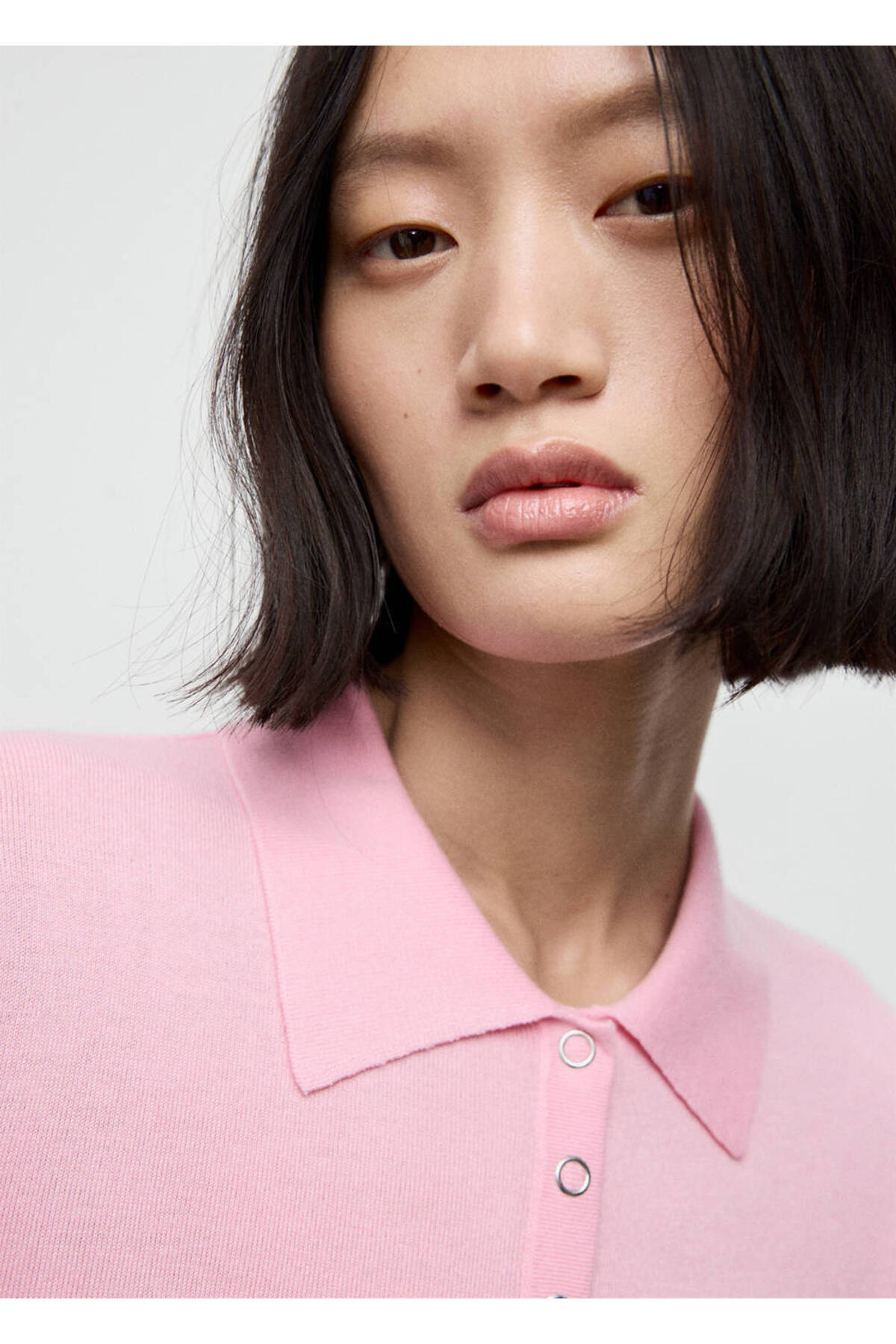 MANGO Woman Polo yaka uzun kollu kazak görsel 6