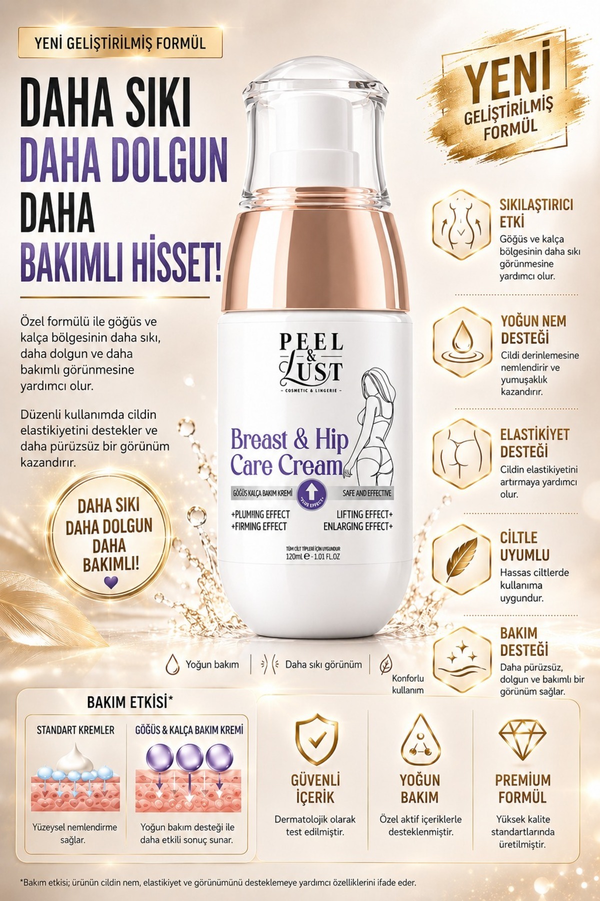 Göğüs ve Kalça Büyütmeye Yardımcı Bakım Kremi, iki formül bir arada. — PL_GSKC — تصویر 5 از 8
