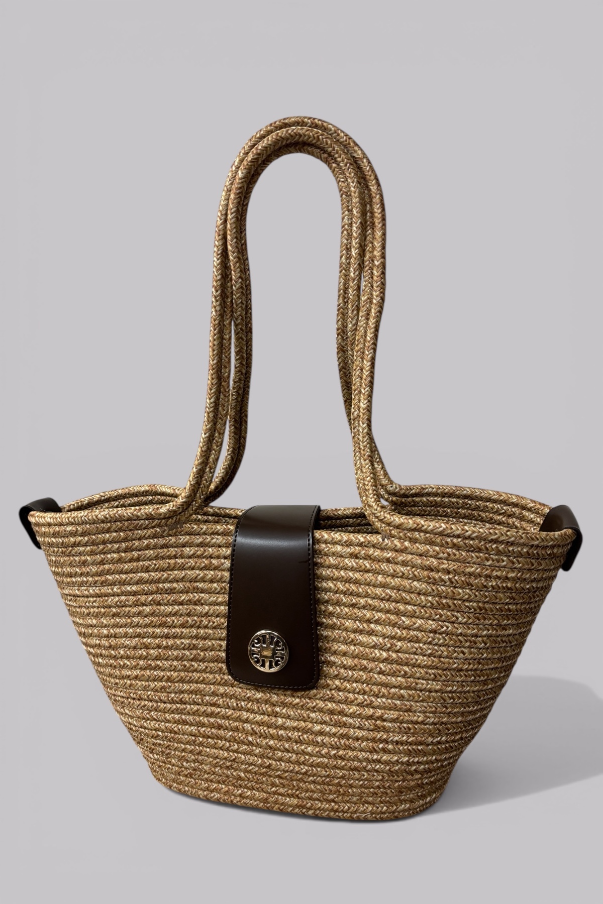 MaVaux Sardinia Handmade Straw Tote with Lid Beach and Daily Bag Fashion in Summer
