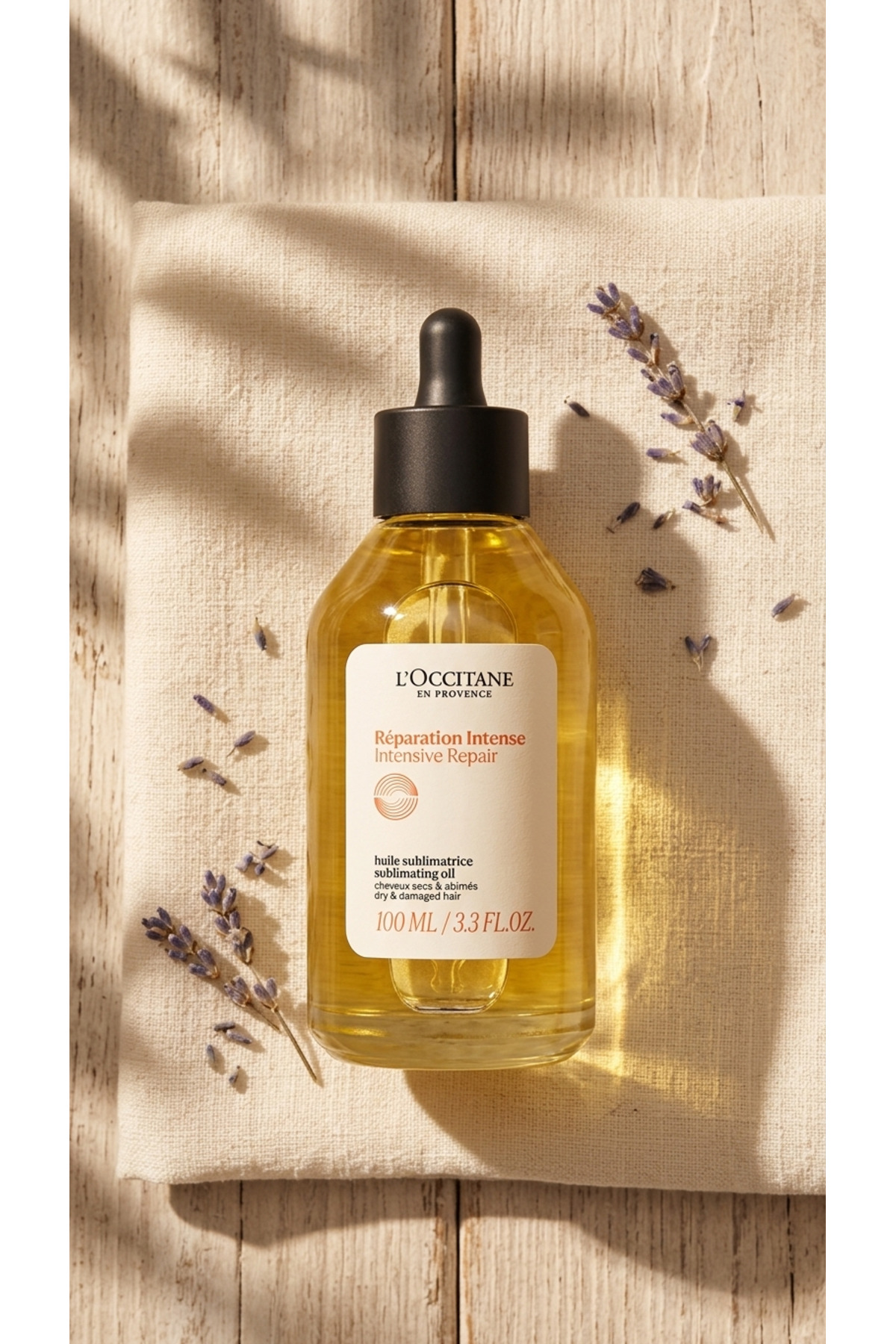 L'Occitane Onarıcı ve Güçlendirici Saç Bakım Yağı, 5 Esansiyel Yağ İçeren,Melek otu, Tatlı Portakal, Lavanta, Sardunya Yağ karışımından 100 ml — luxloc462156