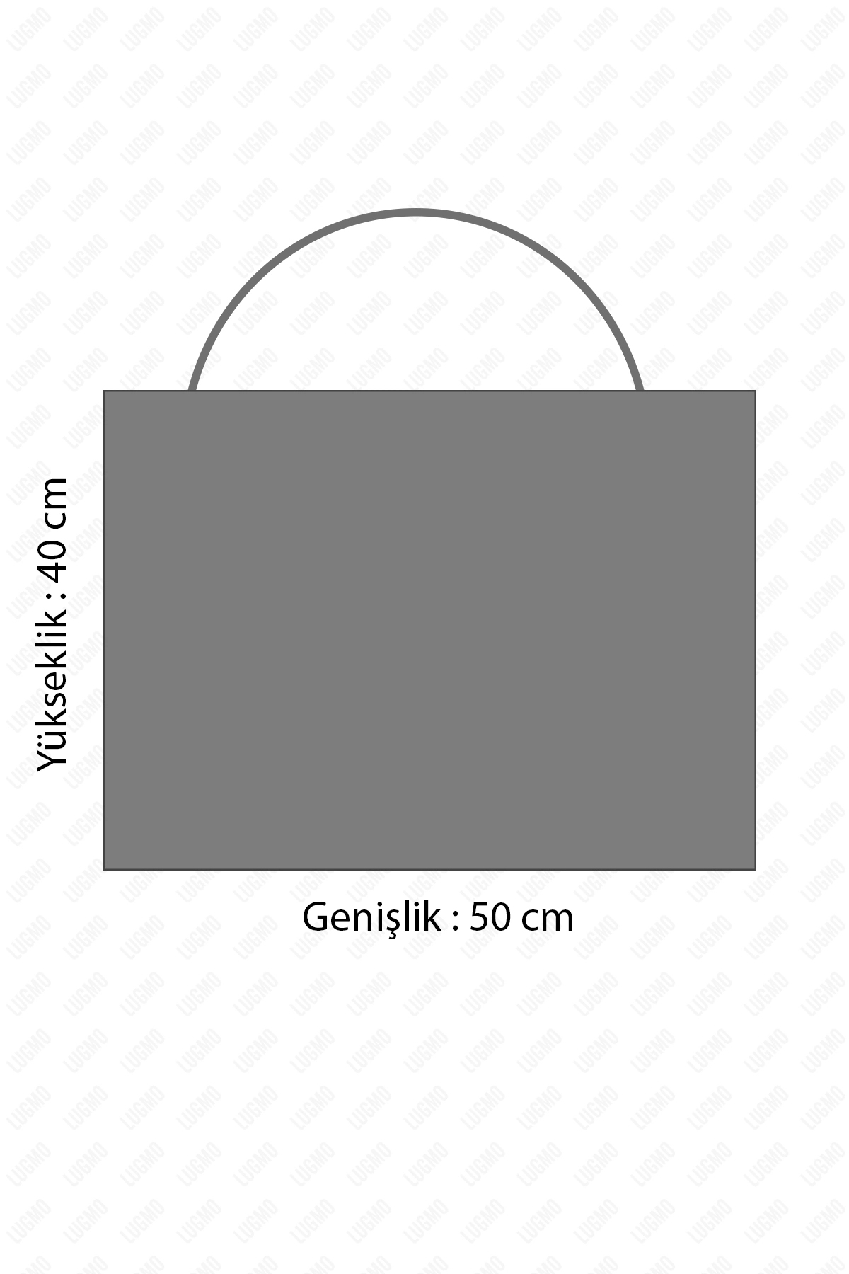 LUGMO Plaj Çantası Jüt Dokuma Fermuarlı Büyük Boy 40x50cm (Desen Farklı Olabilir) görsel 4