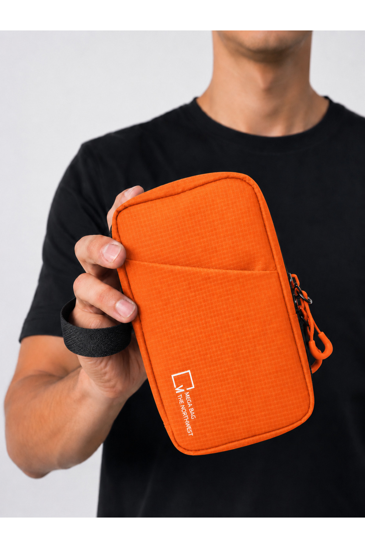 MEGA BAG THE NORTHWEST Turuncu Unisex Kullanıma Uygun Çok Fonksiyonel Organizatör El Çantası En 23 Boy 12 görsel 3