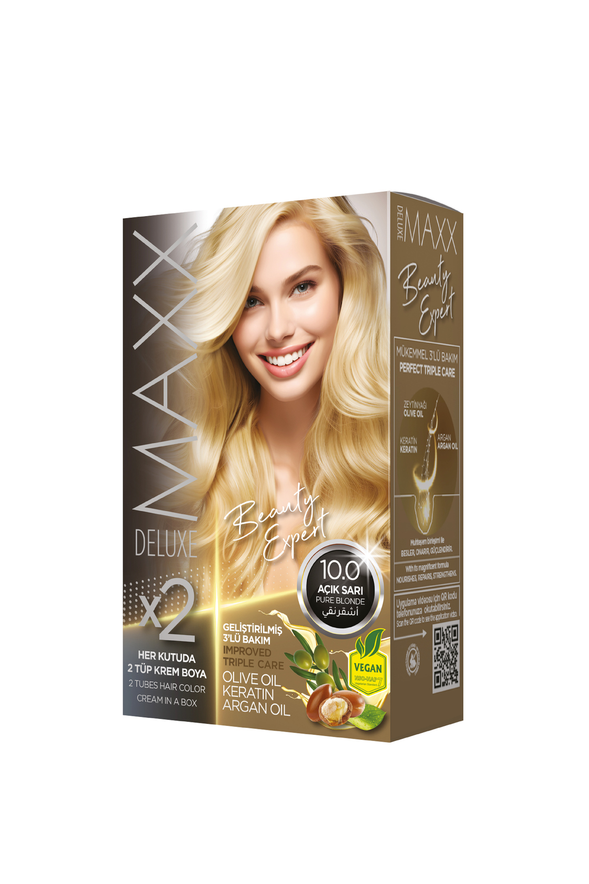 MAXX DELUXE Beauty Expert Set Saç Boyası 10.0 Açık Sarı — سفید 152.04M.009