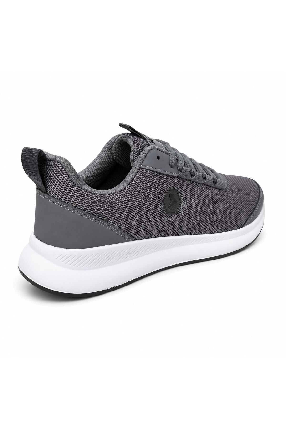 PRO JACK Füme Siyah Bağcıklı Sneaker Koşu Yürüyüş Erkek Spor Ayakkabı görsel 3