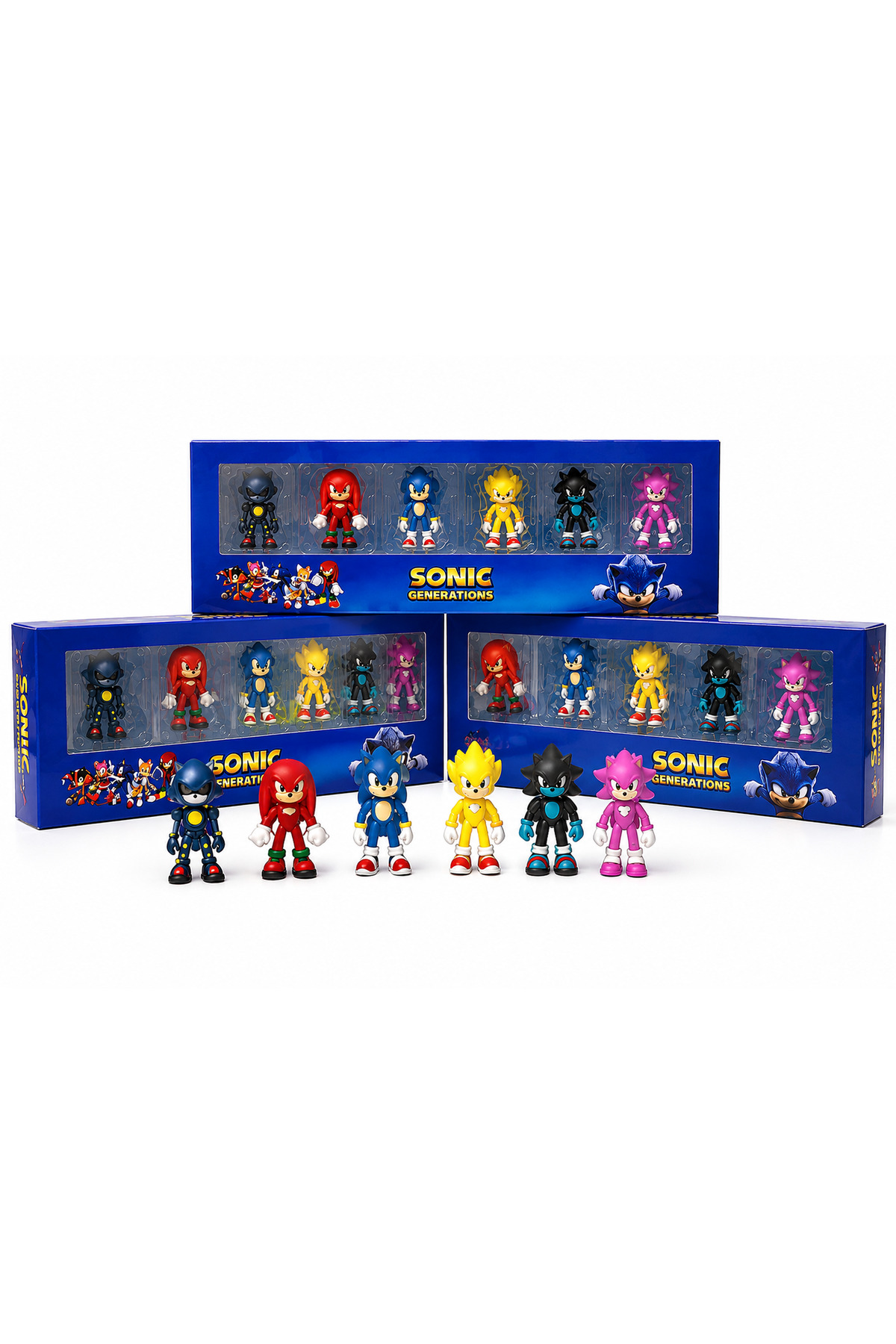Toyzoy Toys Kirpi Sonic ve Arkadaşları 6'lı figür seti & Kaliteli