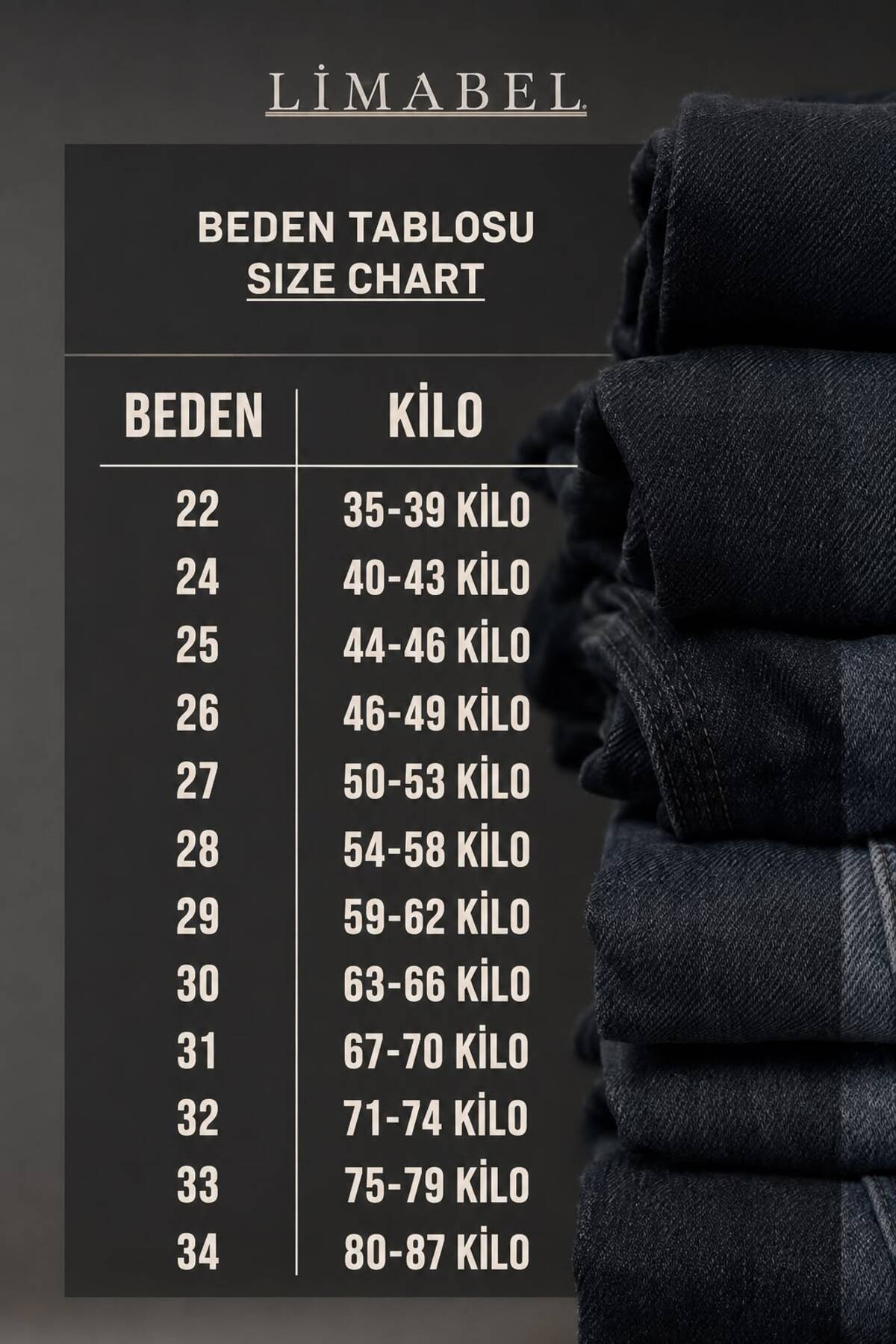 LİMABEL Yüksek Bel Siyah Kot Pantolon Siyah Salaş Jeans Likralı Esnek Palazzo görsel 4