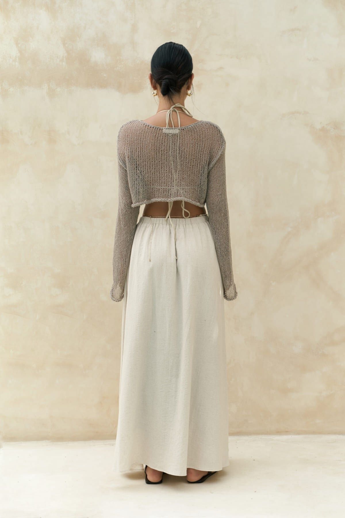 BOHEMAİ Daisy Vizon İnce Triko Crop görsel 4