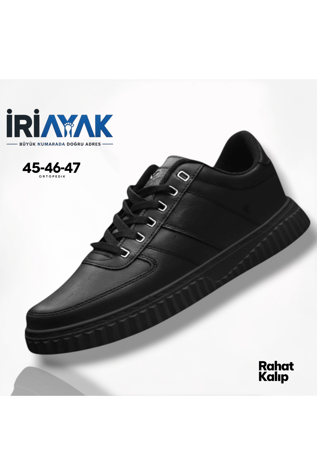 İriayak Büyük Numara 40-47 / Rahat Taban Casual Ayakkabı/ Erkek Sneaker - Günlük Kullanıma Uygun