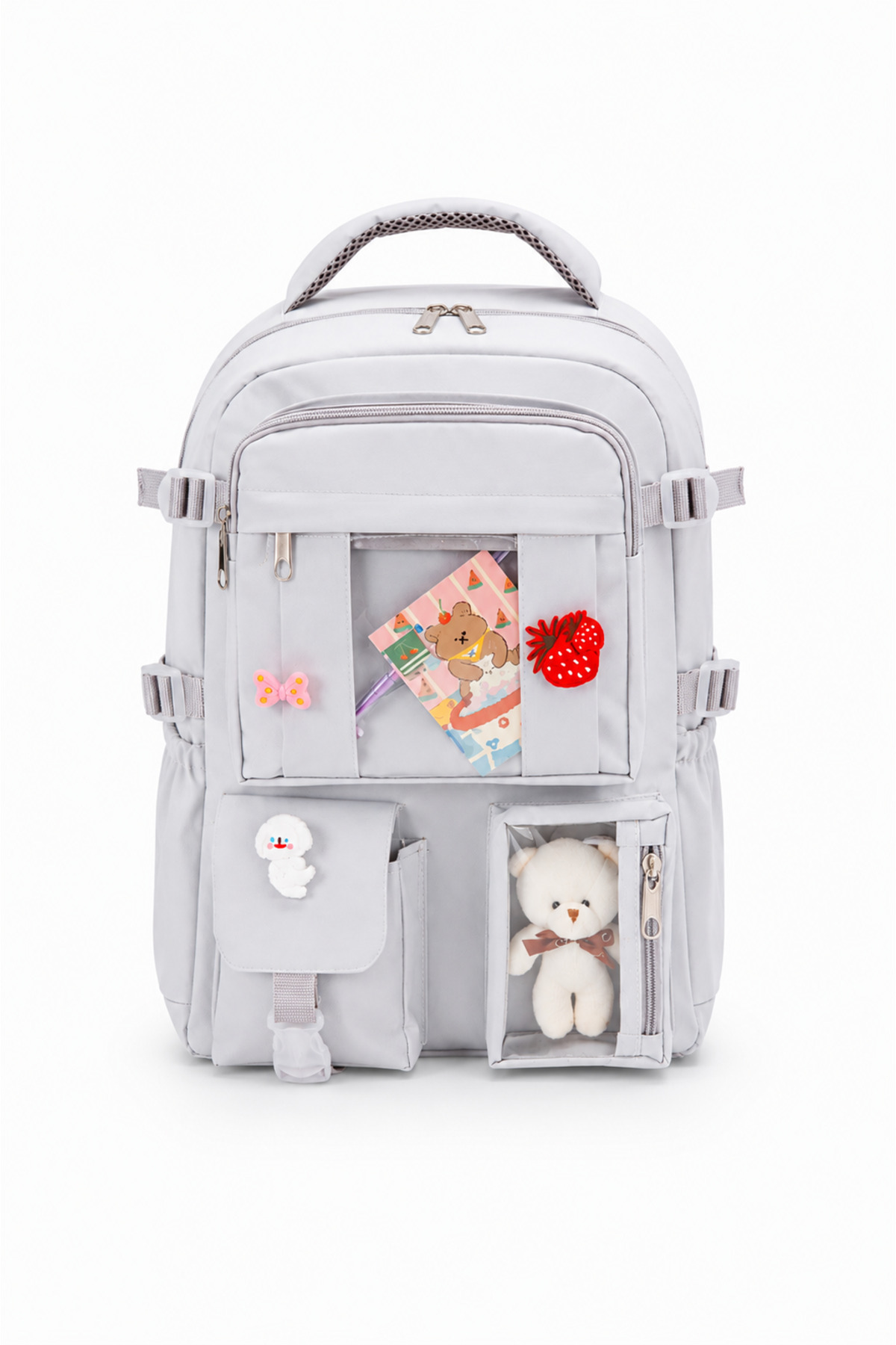 QUOVO Kawaii Kore Tarzı Full Aksesuarlı Ortopedik Yerli Günlük