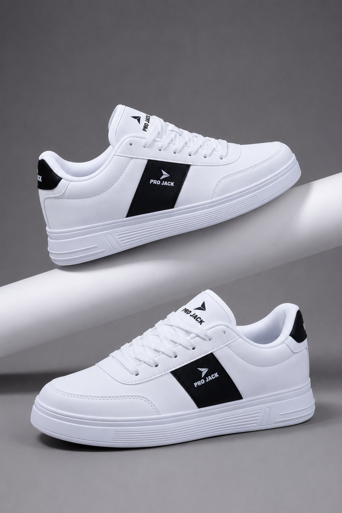PRO JACK White Black Daily Orthopedic Sneaker Men's Sports Shoes - Pj732