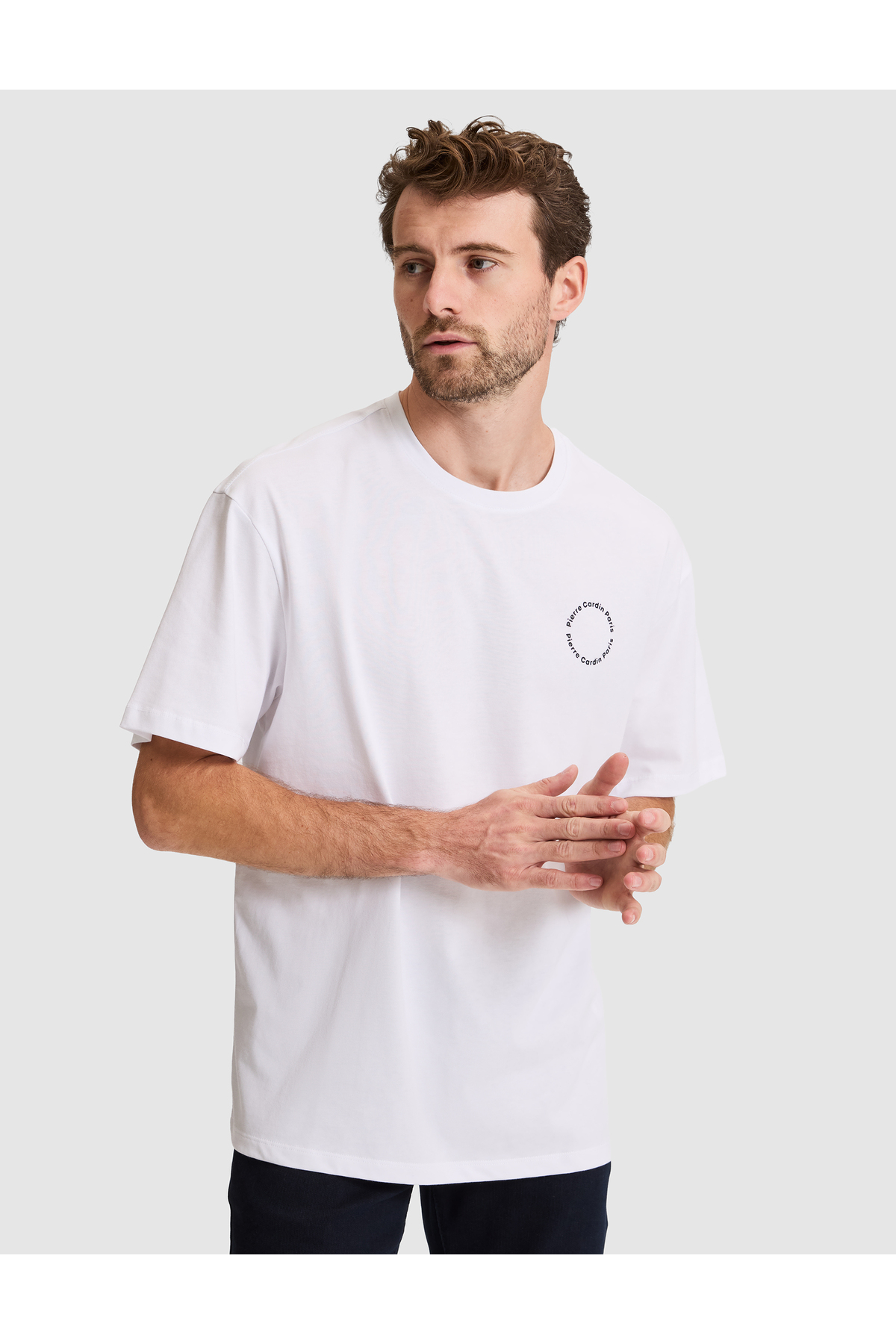 Pierre Cardin Beyaz Comfort Fit Bisiklet Yaka Tişört 50310076-VR013