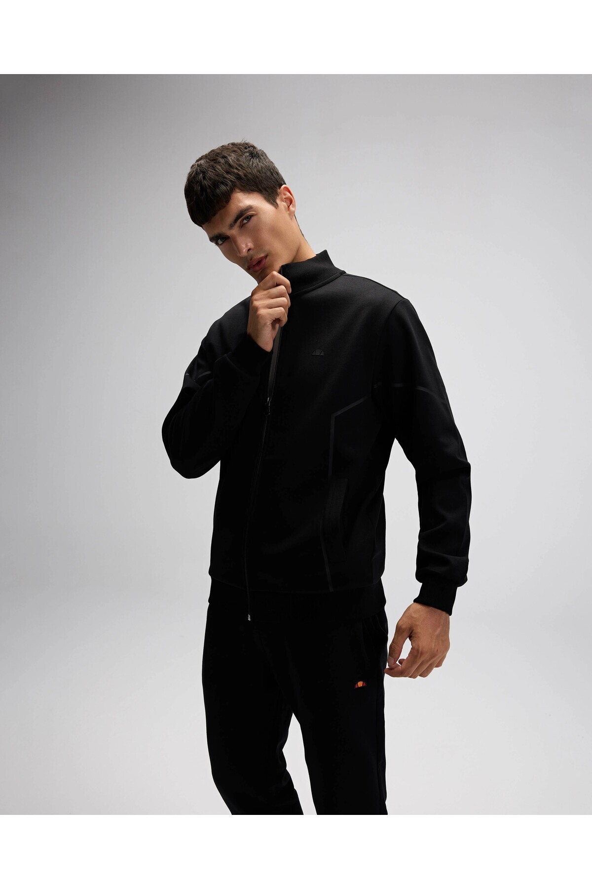 Ellesse Erkek Fermuarlı Sweat EM545-BK görsel 2