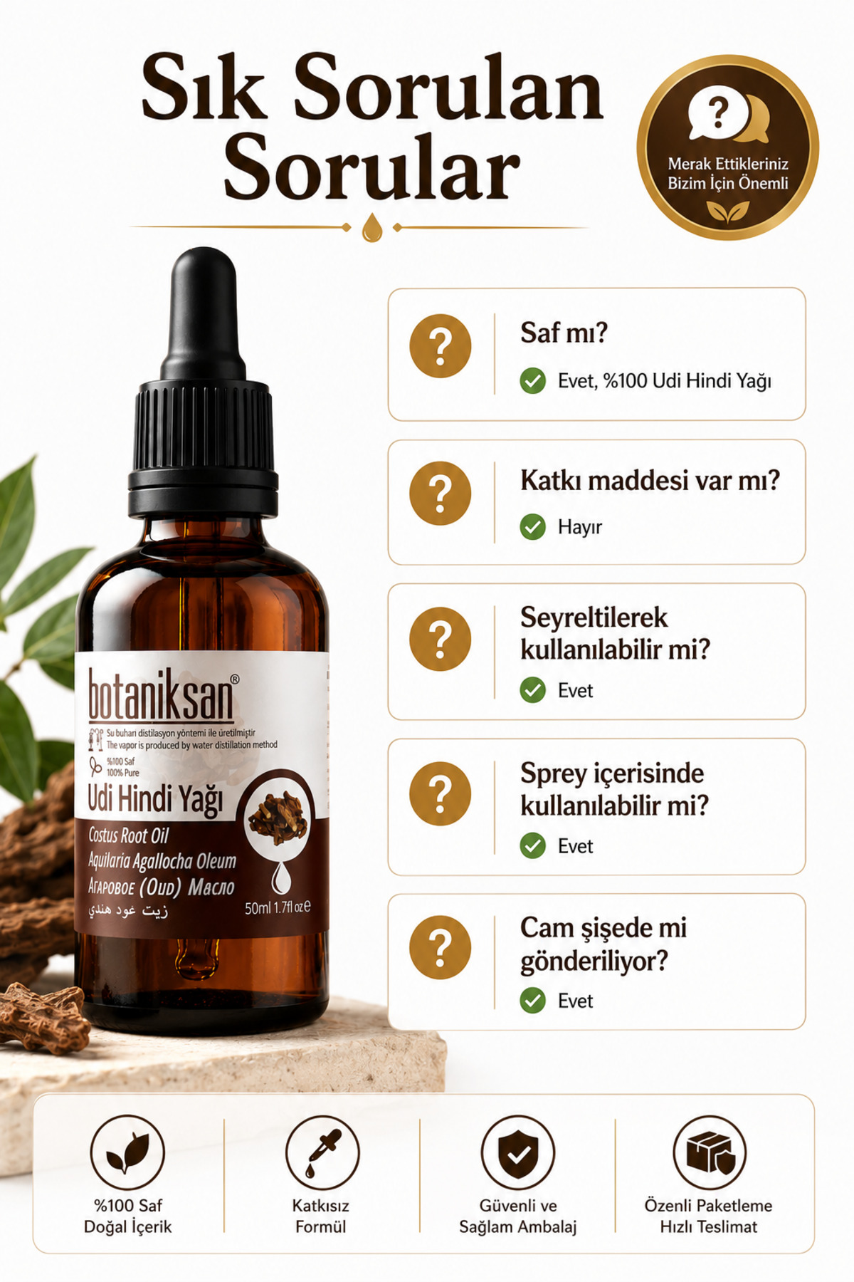 Udi Hindi Yağı 50ml (kusti Bahri) Distilasyon, Saf, Doğal, Katkısız — UDİ HİNDİ YAĞI 50 ML — تصویر 7 از 8