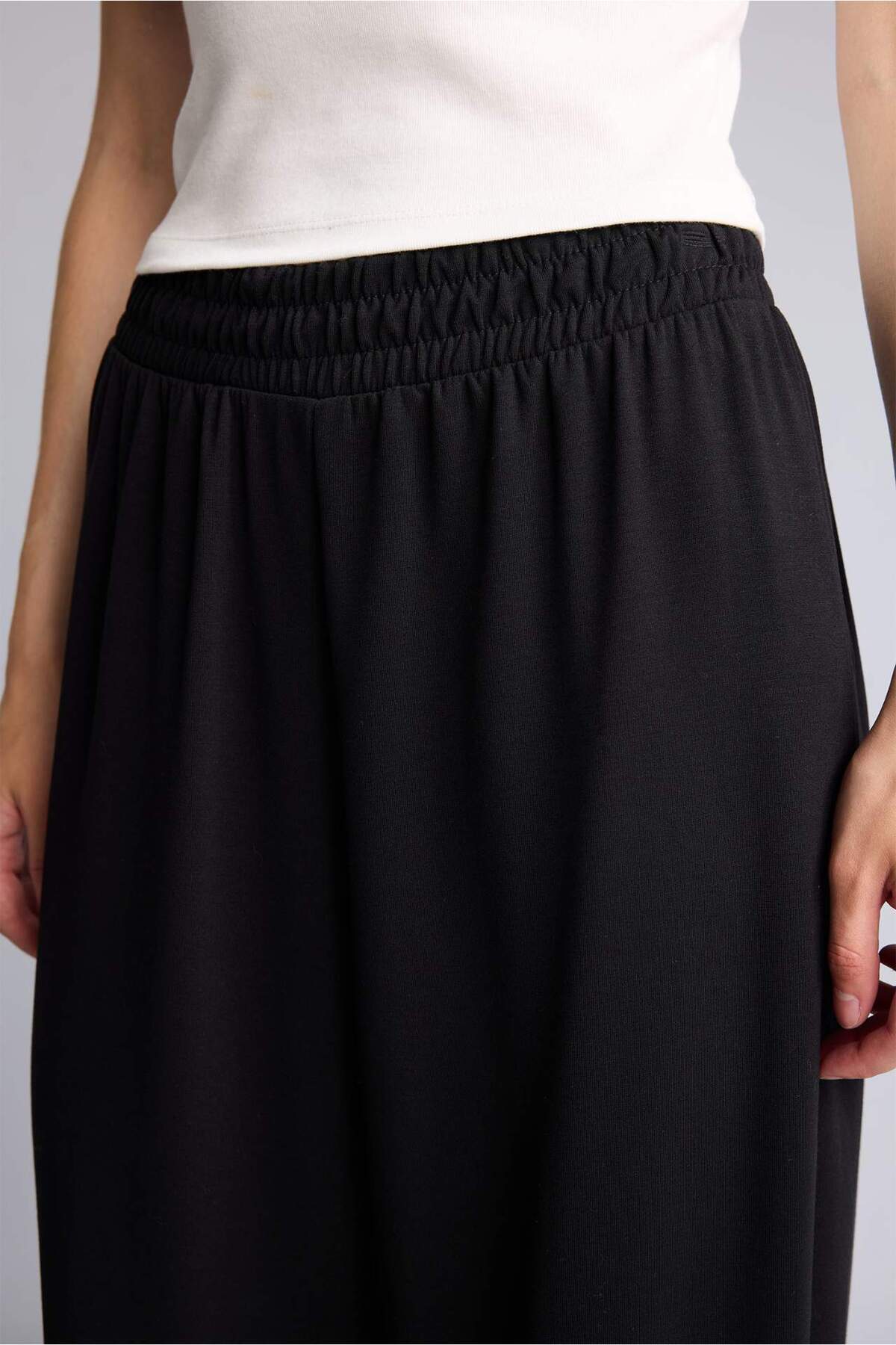 DeFacto Jogger Fıt Basic Siyah Eşofman Altı D4234AX24AU görsel 4