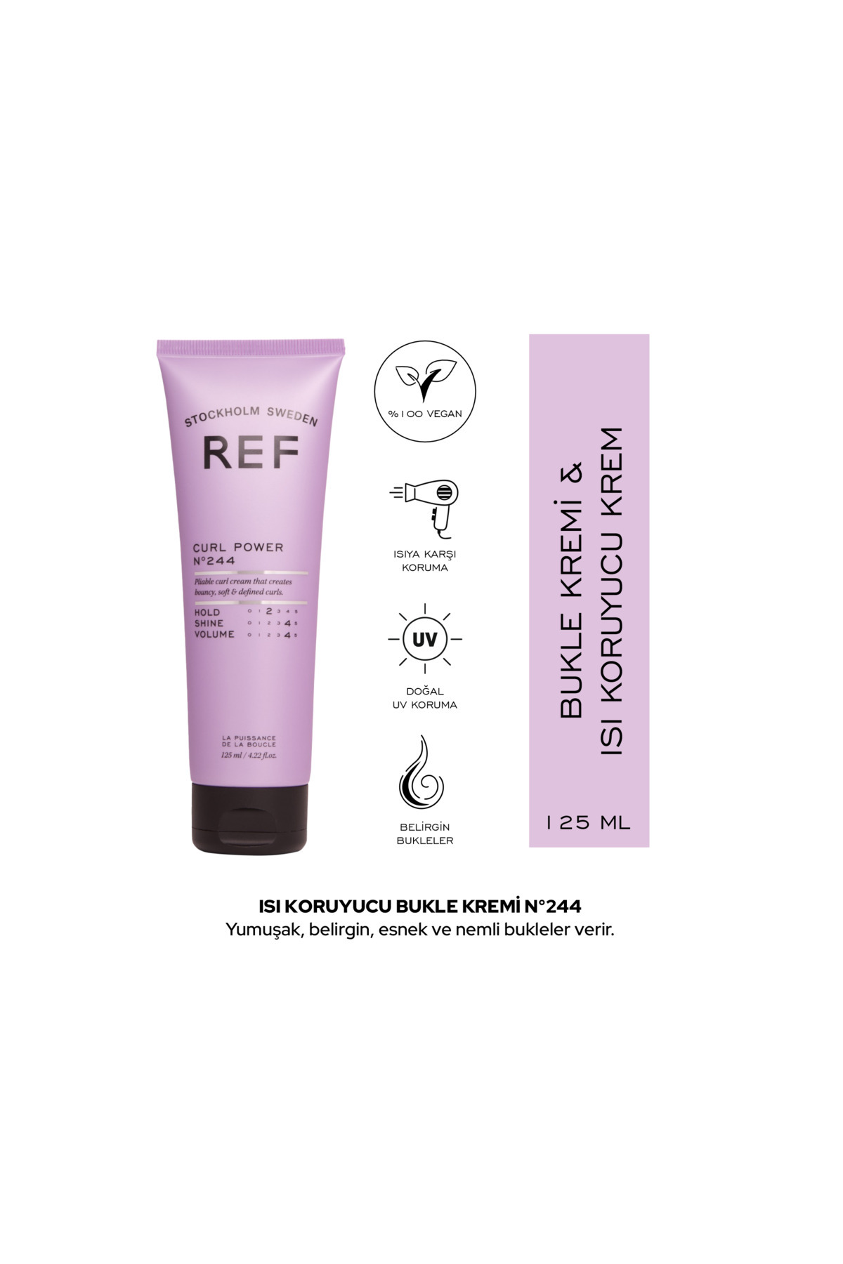 REF Curl Power No244 125ML - Bukle Belirginleştirici Jel — 166118 — تصویر 2 از 6