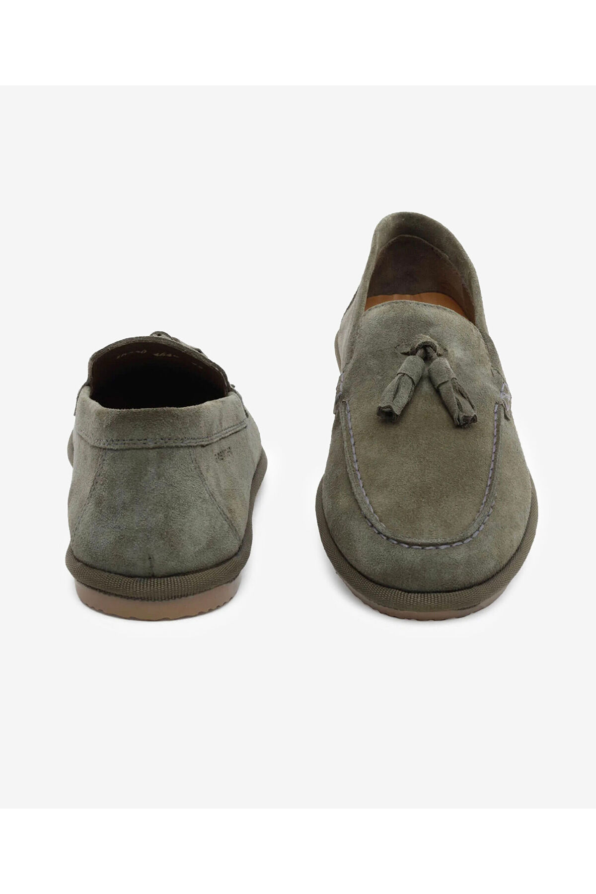 Greyder Erkek Haki Hakiki Deri Loafer Ayakkabı 6Y1LA18330 görsel 7