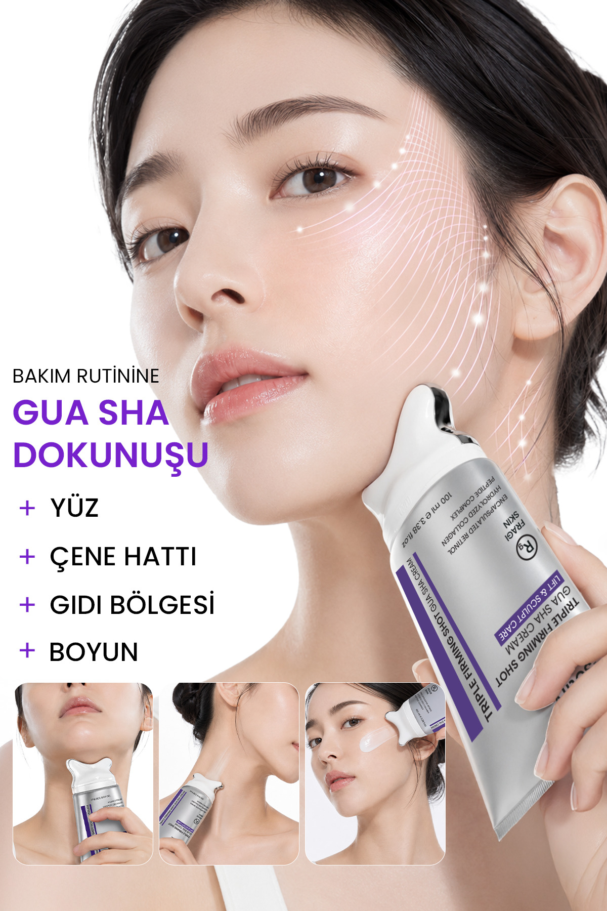 Triple Firming Shot Gua Sha Sıkılaştırıcı Gençleştirici Krem 100 ML — بی‌رنگ FP.33.01.011.004 — تصویر 3 از 4