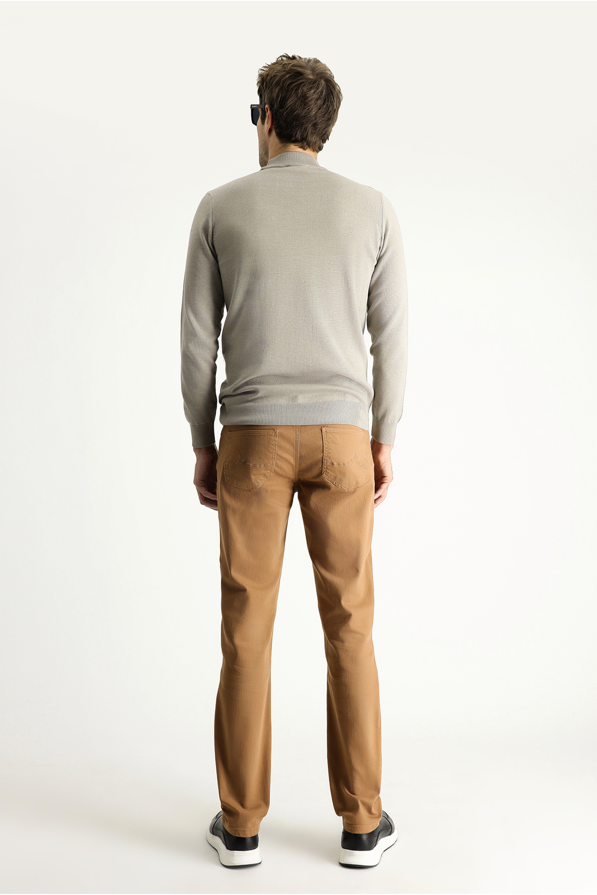 Kiğılı Slim Fit Dar Kesim Likralı Kanvas / Chino Pantolon görsel 4
