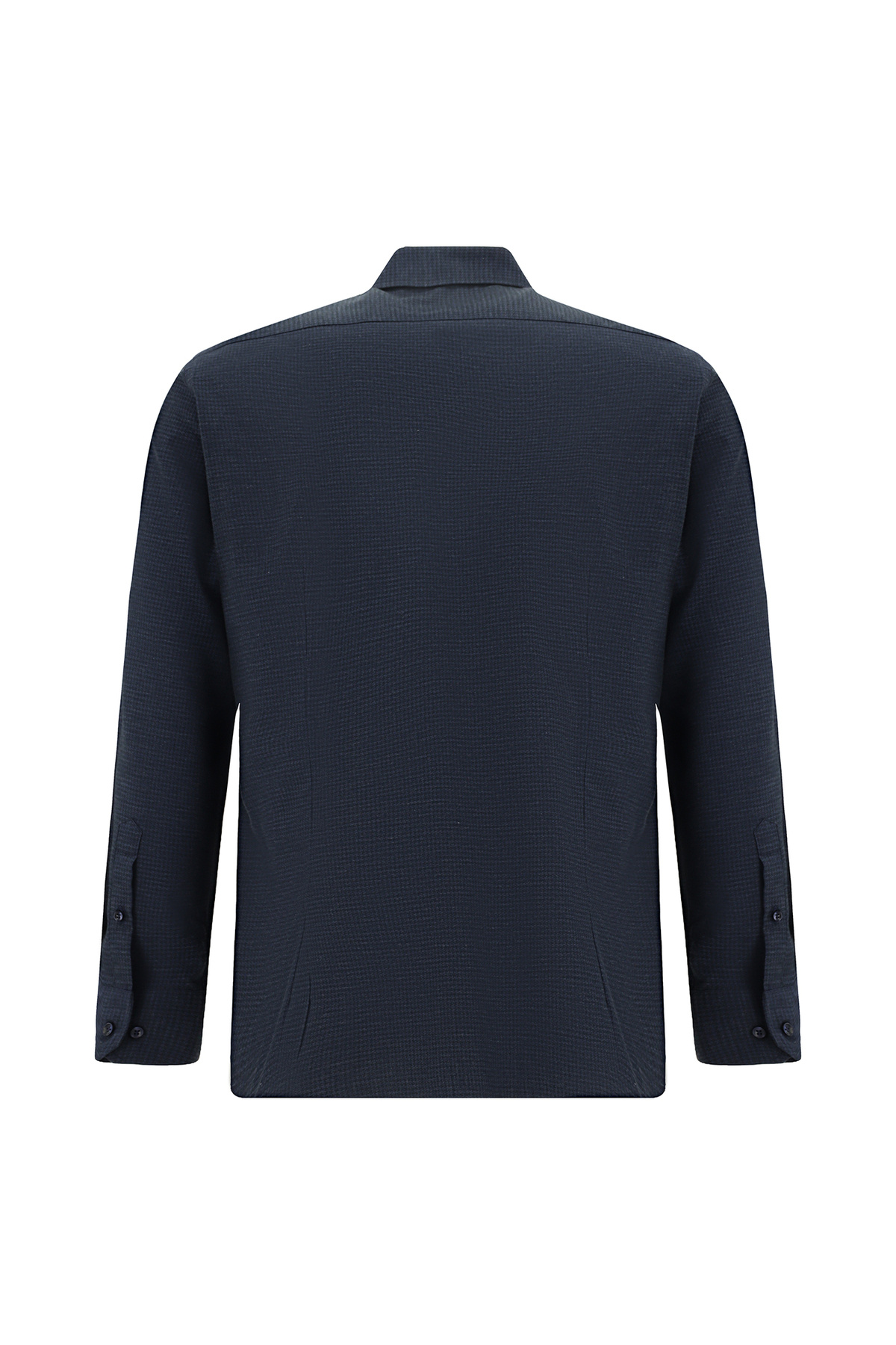 Abdullah Kiğılı Uzun Kol Slim Fit Pamuklu Armürlü Gömlek görsel 2