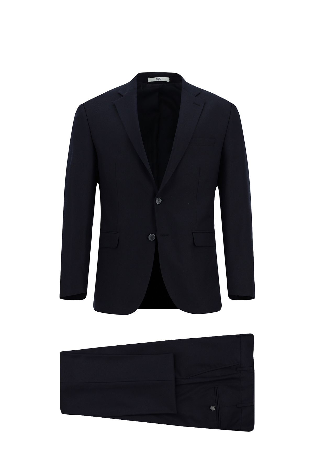 Kiğılı 7 Drop Super Slim Fit Eksra Dar Kesim Desenli Beli Lastikli İpli Spor Takım Elbise