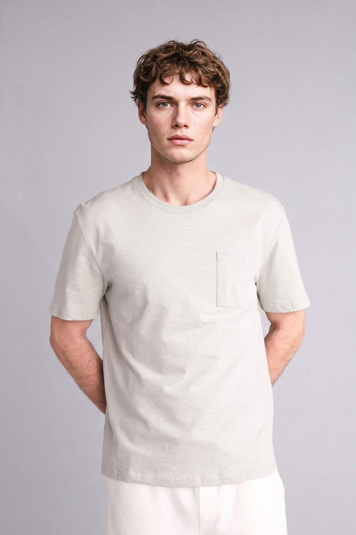 Defacto 100% Cotton Regular Fit Crew Neck Short Sleeve T-Shirt G6991Ax26Sm