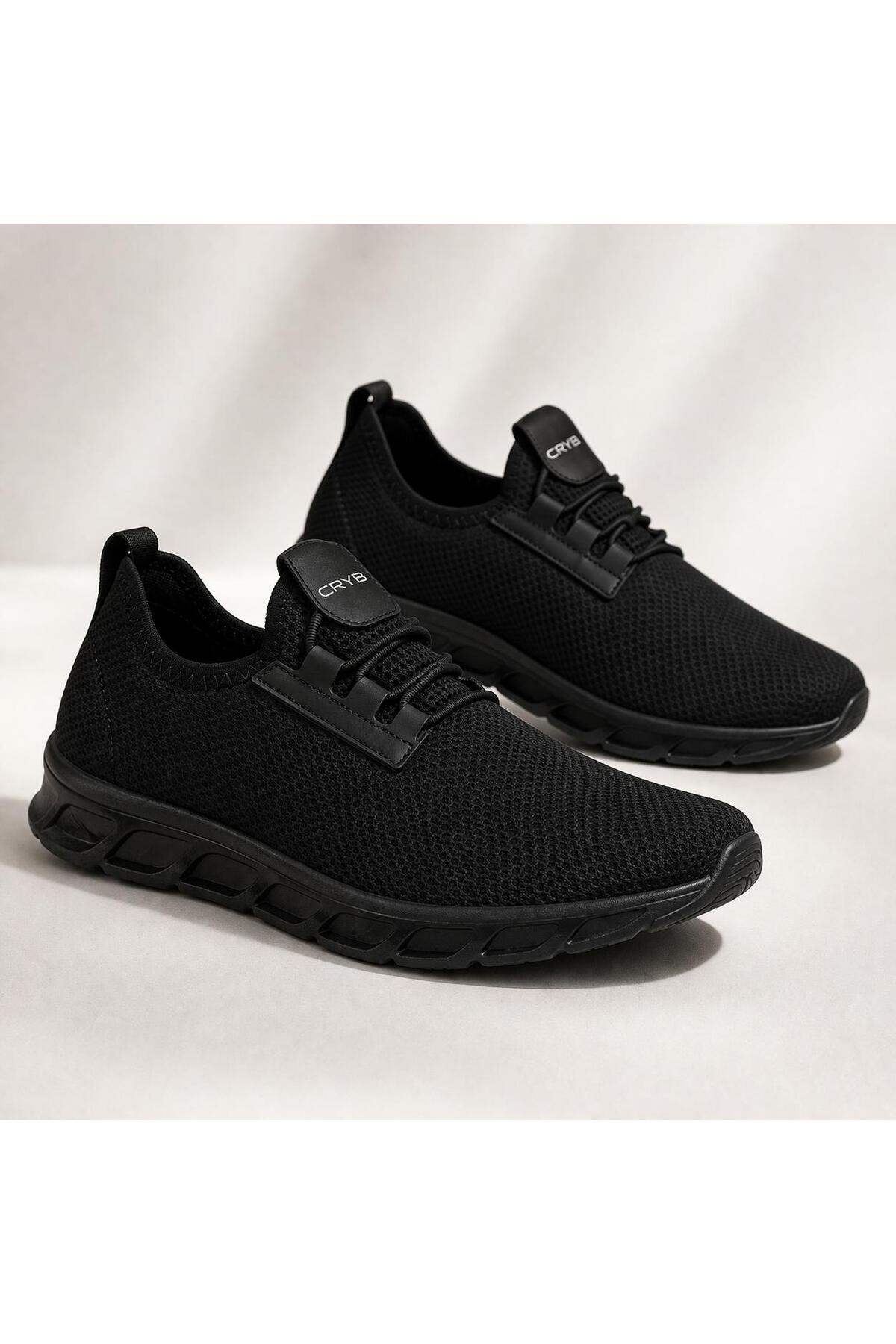 crybrands CRYB Günlük Rahat Hafif Fileli Unisex Spor Ayakkabı, Kaymaz Taban Slip-On görsel 4