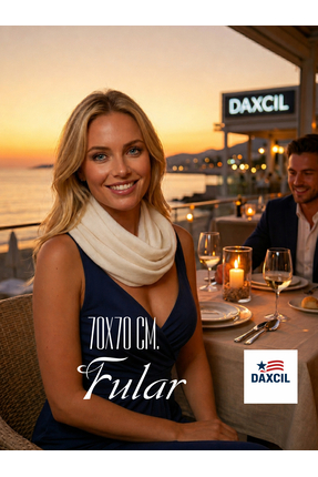 daxcil Premium %100 Viskon Krem Fular - 70x70 cm İpeksi Yumuşak Tuşeli Lüks F...