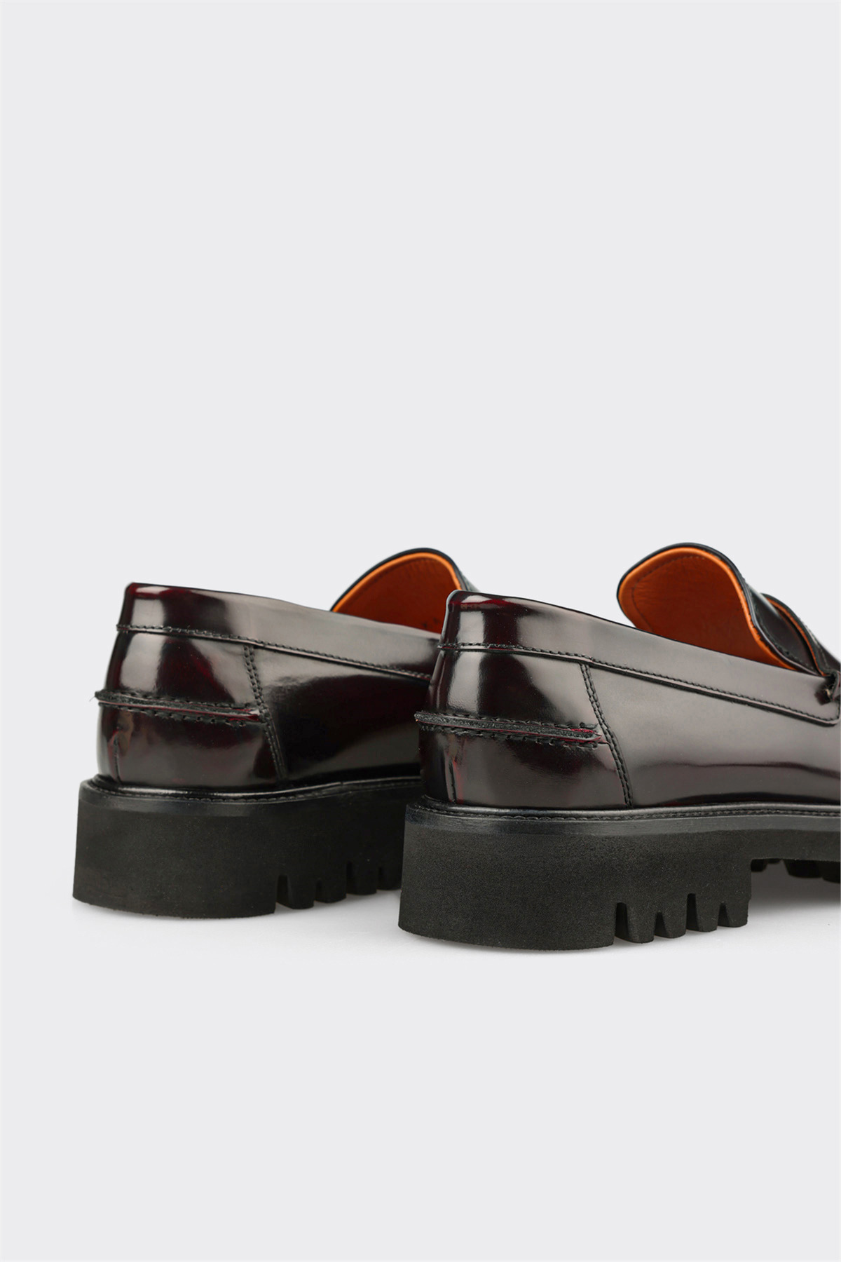 Elle Shoes Bordo Deri Erkek Günlük Ayakkabı görsel 5