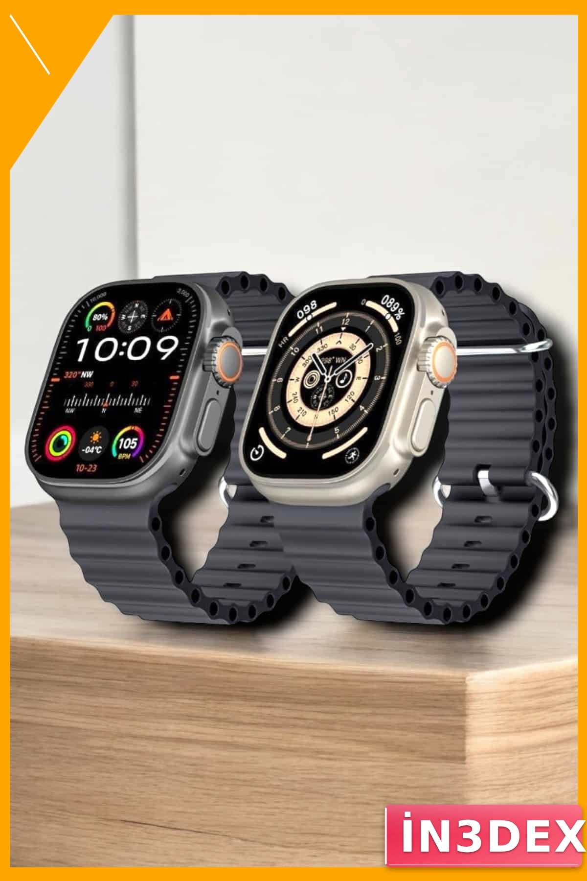 Akıllı Saat Sesli Görüşme Sağlık Takibi Suya Dayanıklı 45mm Gri Kasa