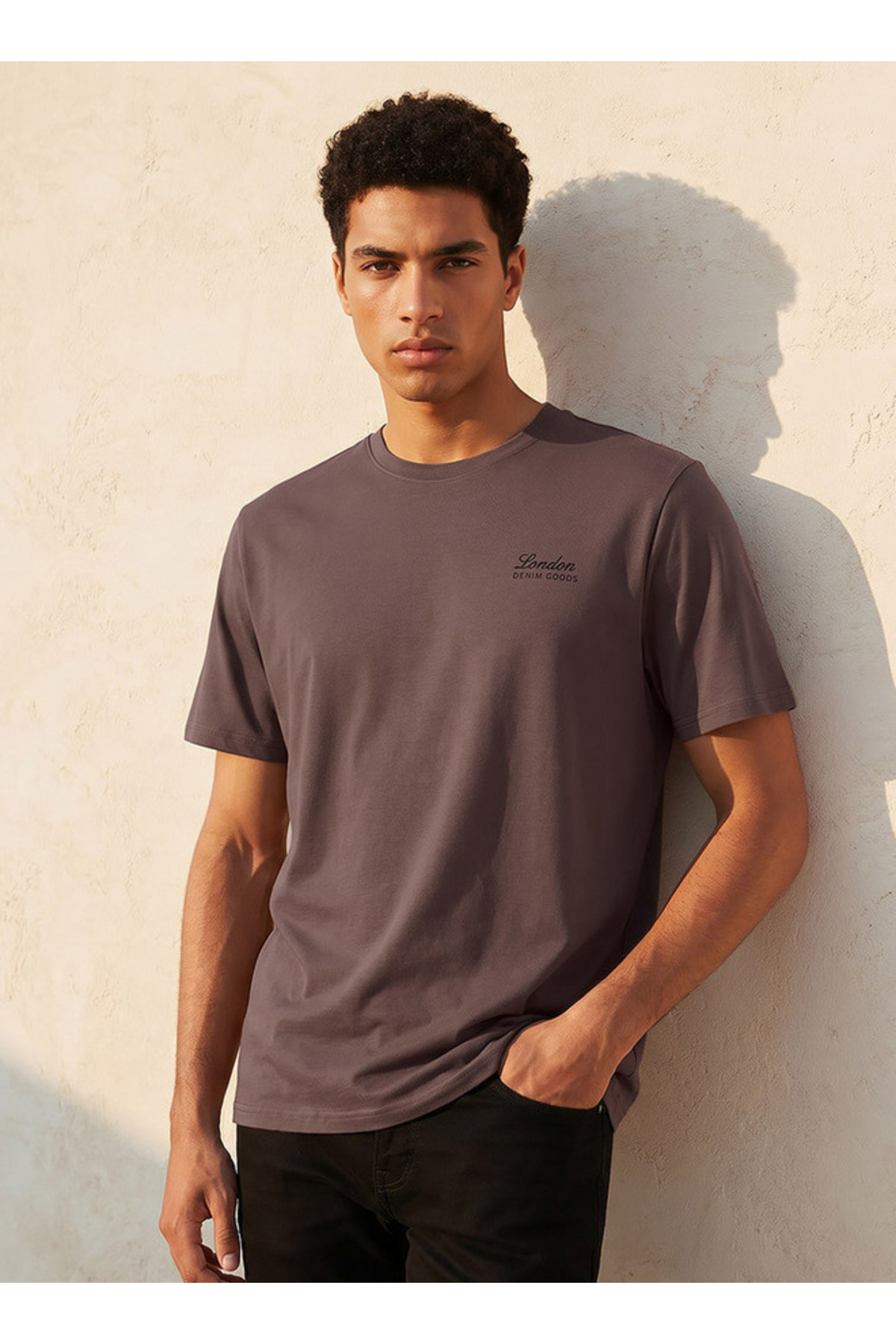 Lee Cooper Men Regular Fit Crew Neck Short Sleeve Logo Print T-shirt