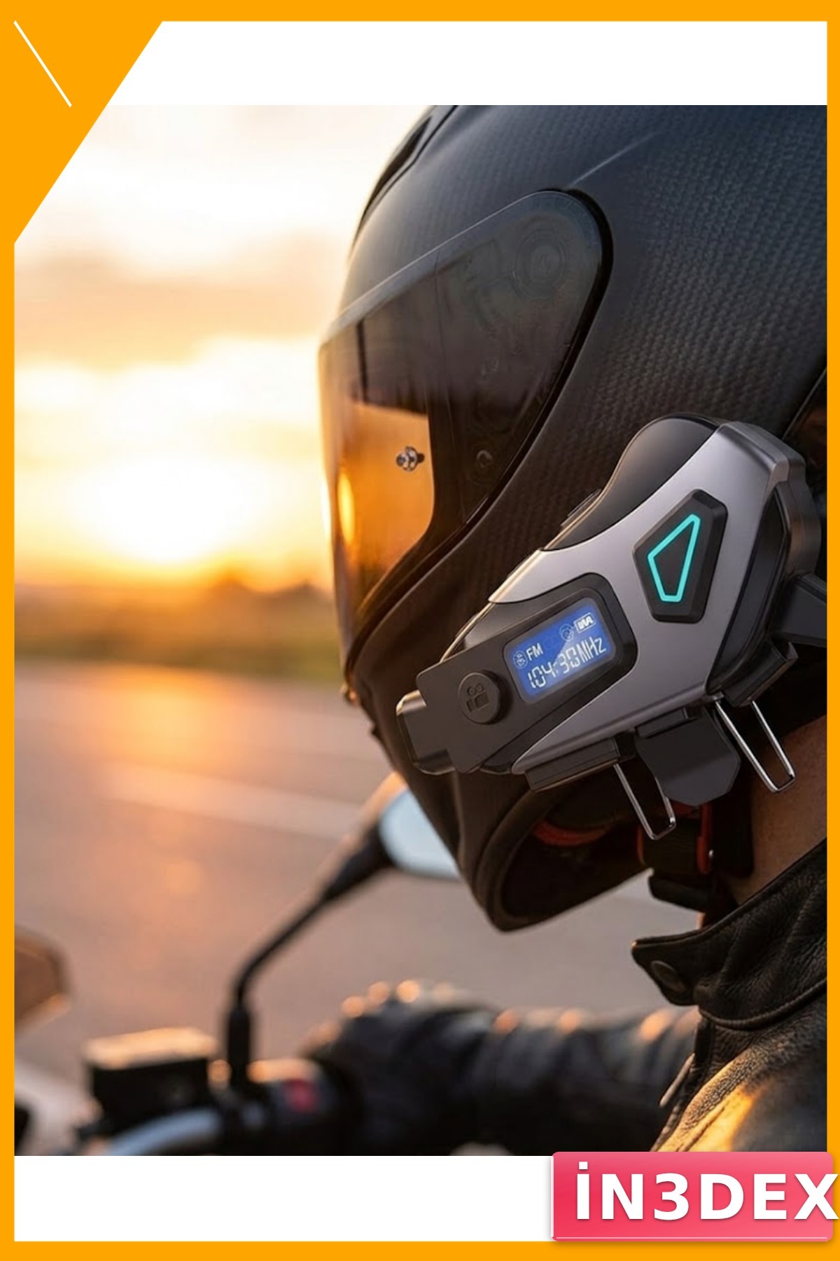 Bluetooth 5.3 Kask Kameralı İnterkom 1200mAh IPX8 Su Geçirmez