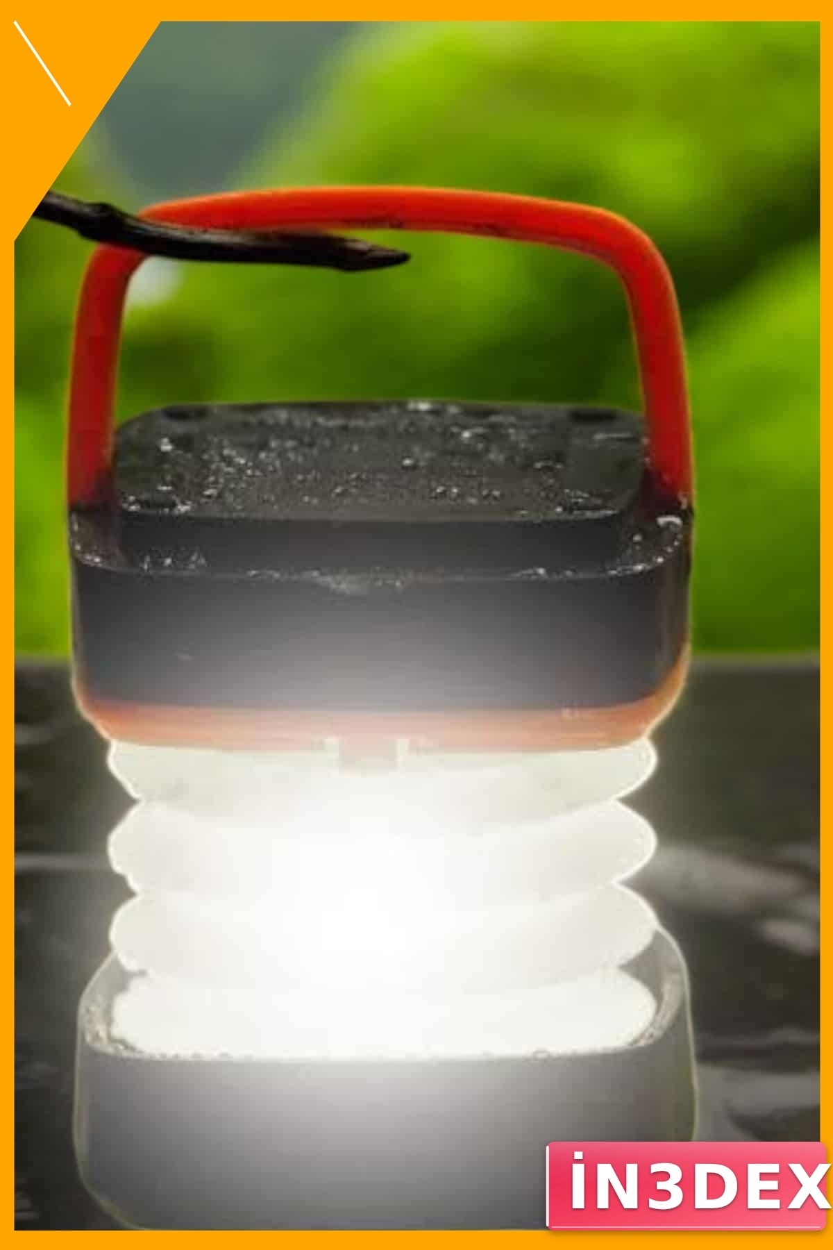Katlanabilir Şarjlı LED Kamp Lambası 1200mAh Akordeon El Feneri