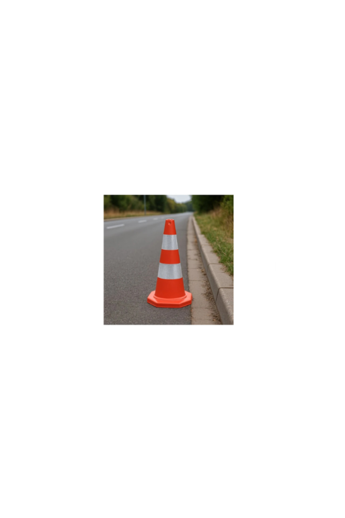 Trafik Konisi | Çift Reflektifli – 50 cm Pe 2
