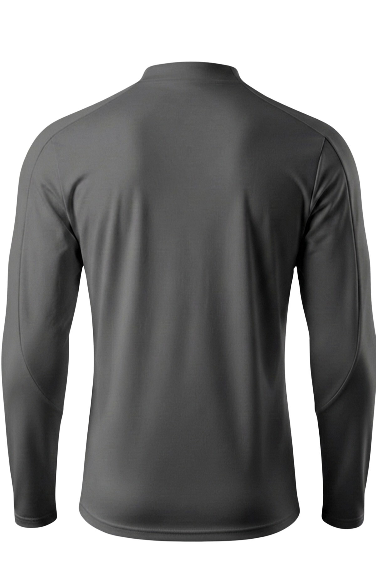 GHASSY CO . Erkek Tam Fermuarlı Dalgıç Kumaş Uzun Kollu Slim Fit Esnek Spor Sweatshirt görsel 3