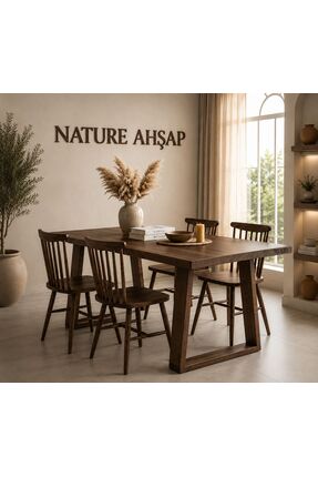 NATUREE AHŞAP 70 X 120 DOĞAL AHŞAP YEMEK MASASI