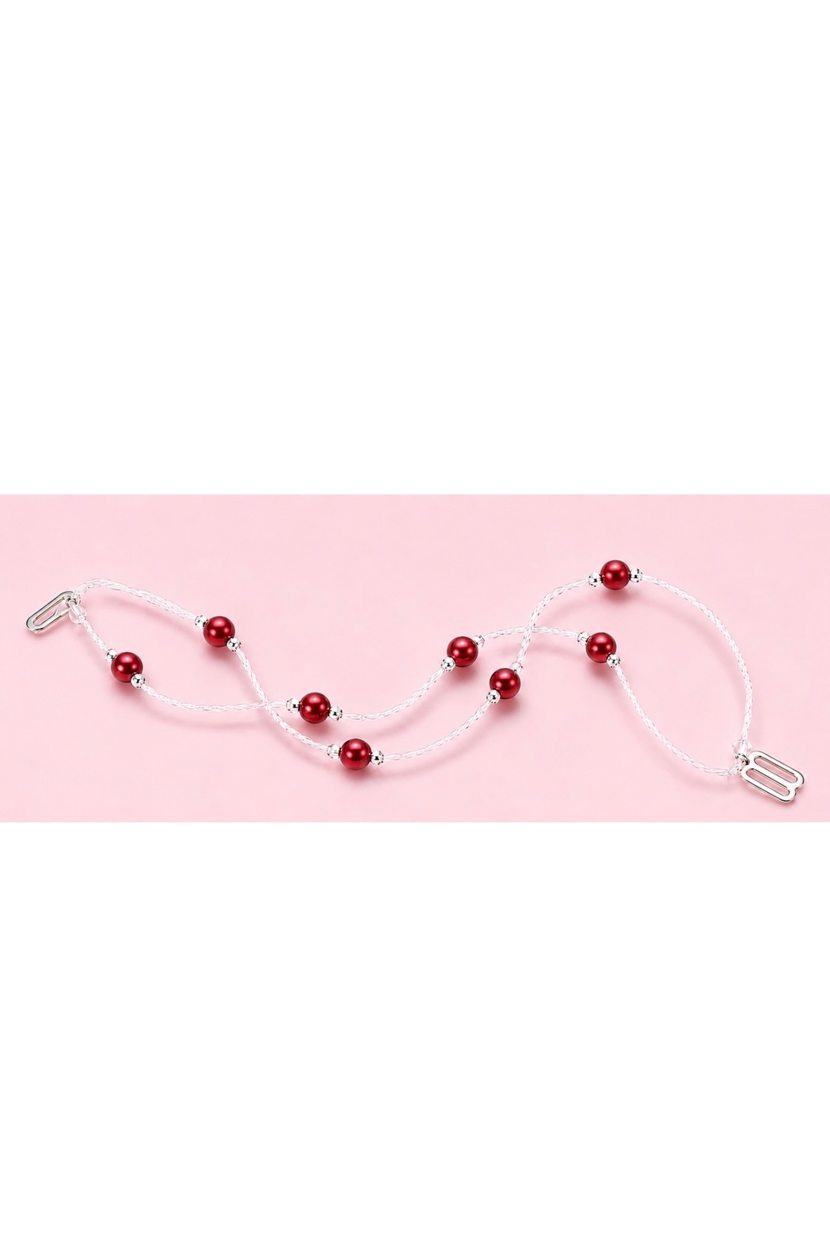 Beaded Bra Strap red