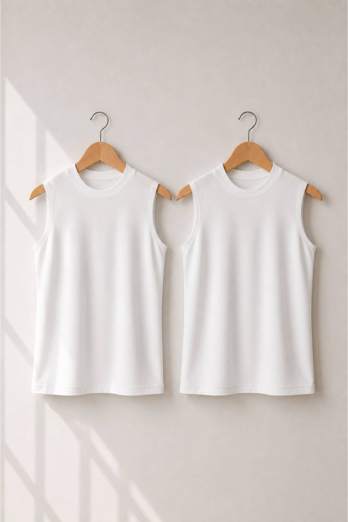 2-Piece Set Women's Black White Half Turtleneck Zero Sleeve Body Lycra Stretch Elastane Undershirt Underwear Tunic Waistband