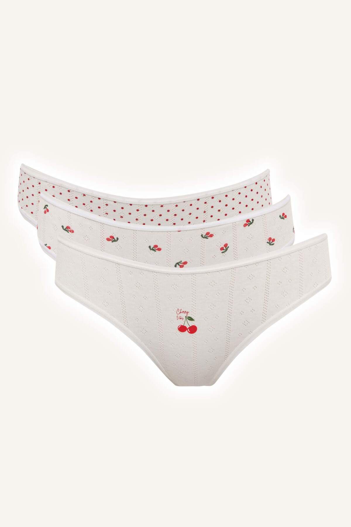 DeFacto %100 Pamuk 3'lü Meyve Desenli Külot Set H0922AX26SM